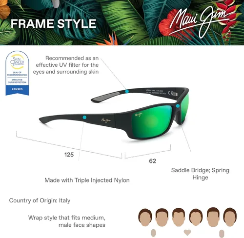 Vista 17 de Maui Jim Gafas de sol polarizadas Local Kine para hombre