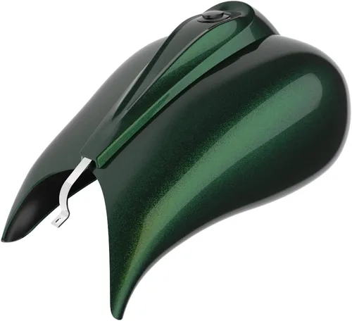 Vista 119 de Cubiertas de tanque estiradas con consola de tablero y tapa de tanque de combustible, cubiertas de combustible de galón para Harley Touring Whisky