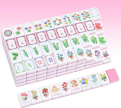 Vista 12 de Juego de 160 piezas de cumpleaños americano Mahjong de 1.2