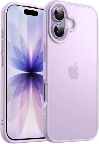 Vista 16 de JETech Funda mate para iPhone 17 de 6.3 pulgadas, protección contra caídas de grado militar, carcasa trasera translúcida esmerilada minimalista