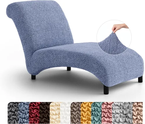 Vista 26 de PAULATO BY GA.I.CO. Funda para Silla de Tumbona Sin Brazos - Funda Deslizante para Silla de Tumbona - Funda para Sofá de Salón - Fundas Deslizantes