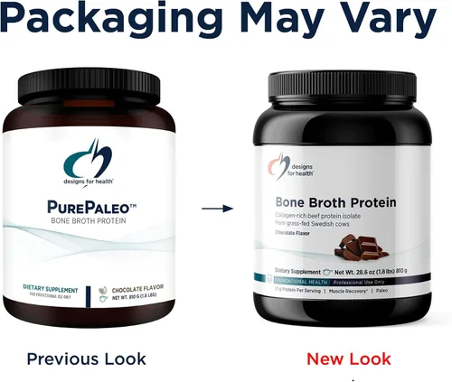 Vista 4 de Designs for Health Proteína en polvo de caldo de hueso, 0.74 oz de aislado de proteína de carne de res rica en colágeno alimentado con pasto