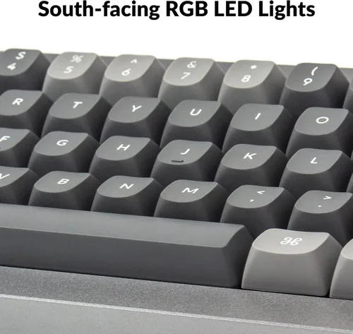 Vista 8 de Keychron Teclado mecánico Q4 personalizado con cable junta doble de diseño del 60 macro programable QMKVIA interruptor Gateron G Pro marrón