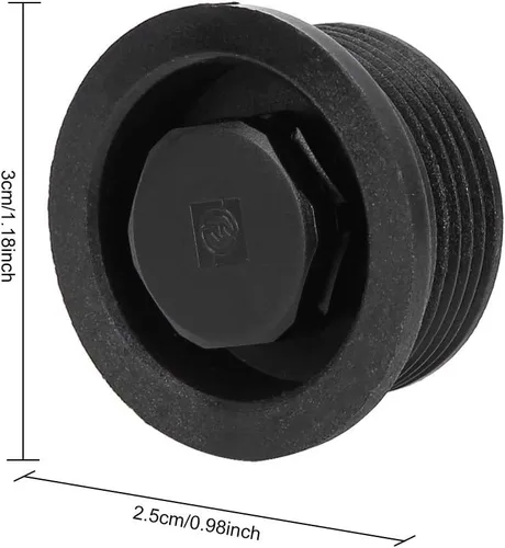 Vista 2 de Alomejor ventilación de aire de tabla de surf, parte esencial de mantenimiento fácil de instalar tabla de surf de ventilación de plástico negro
