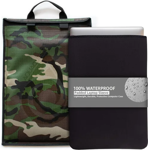 Vista 9 de Aqua Quest Storm - Funda protectora para laptop, 100% impermeable, ligera, duradera, acolchada, bolsa protectora para computadora, 11 pulgadas, Negro