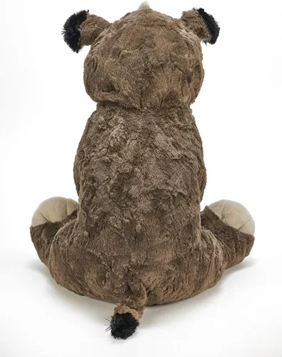 Vista 4 de The Petting Zoo Rinoceronte de peluche, regalos para niños, animales salvajes del zoológico Onez, juguete de peluche de rinoceronte texturizado