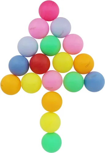 Vista 8 de Paquete de 50 pelotas de ping pong, varios colores, lavables, de plástico, pelotas de tenis de mesa Colorful, Suitable for Various Activities