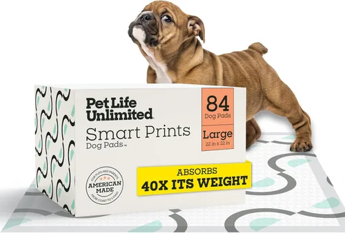 Vista 18 de Pet Life Unlimited Smart Prints - Almohadillas grandes para cachorros, 22 x 22 pulgadas, 42 unidades (L) Elegantes almohadillas de entrenamiento