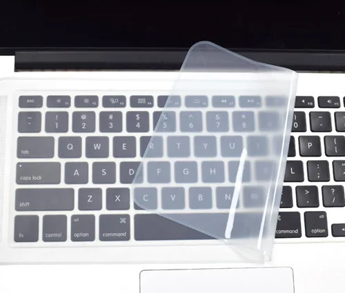 Vista 7 de Protector universal de teclado de silicona de 11 x 4.7 pulgadas para teclado de portátil de 11 a 12 pulgadas (sin teclado numérico), protector