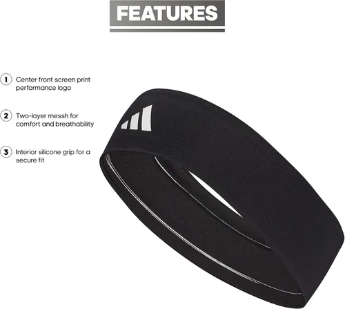 Vista 2 de adidas Diadema elástica Alphaskin para mujer