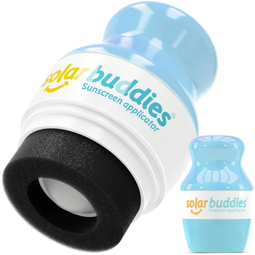 Vista 17 de Solar Buddies Aplicador de Protector Solar – Single Nude – Aplicador Recargable en Rollo con Esponja para Protector Solar, Crema Solar y Loción