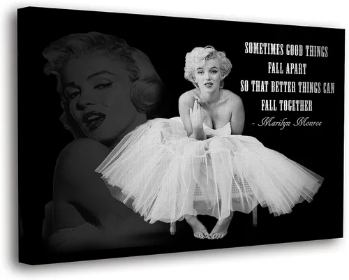 Vista 15 de SpiritualHands Marilyn Monroe - Lienzo decorativo para pared y póster – Decoración femenina moderna de maquillaje femenino, impresión de moda
