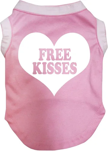 Vista 5 de Petitebella 'Free Kisses' - Camisa para perro con corazón (negro/dorado, talla XS)