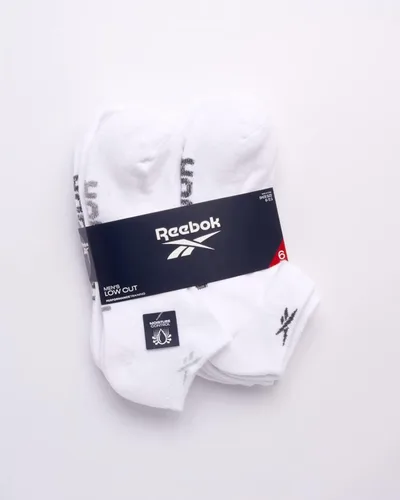 Vista 2 de Reebok Calcetines acolchados básicos de corte bajo transpirables para hombre (paquete de 6)