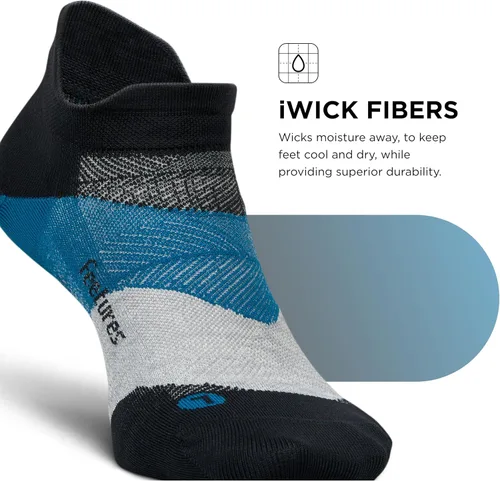 Vista 5 de Feetures Calcetines tobilleros acolchados Elite Ultra Light - Calcetines deportivos con compresión dirigida
