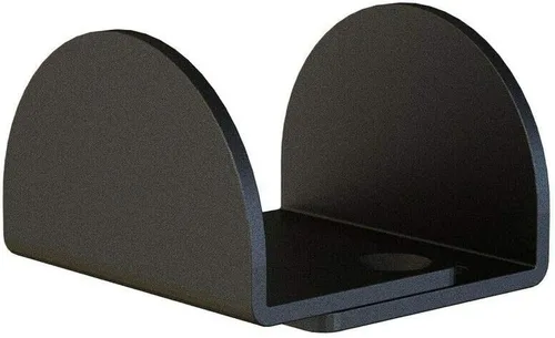 Vista 10 de JUBEST Guía de piso negro mate para montaje en pared, herrajes para puertas corredizas de granero de hasta 1-3/8 pulgadas de ancho y 1-1/4 pulgadas