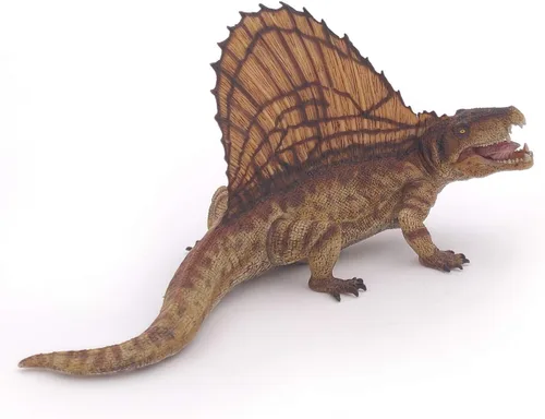 Vista 2 de Figura realista de dinosaurio Dimetrodon, colección de dinosaurios, niños a partir de 3 años Educational play about a sail-backed reptile