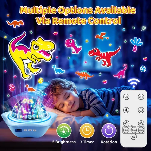 Vista 3 de Luz nocturna para niños, proyector de luz nocturna para bebé, luces nocturnas para dormitorio, proyector de estrellas, luces de estrella