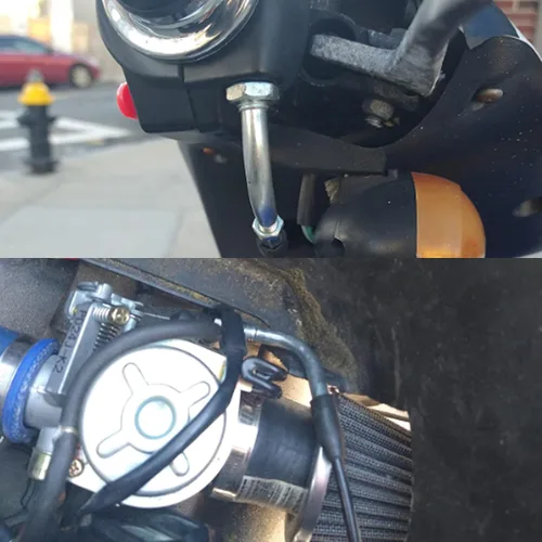 Vista 8 de HIAORS Cable del acelerador de 78 pulgadas para GY6 150cc 50cc 80cc 125cc QMB139 Motor Tao Tao VIP Futuro Campeón Chino Jonway Roketa NST Lance