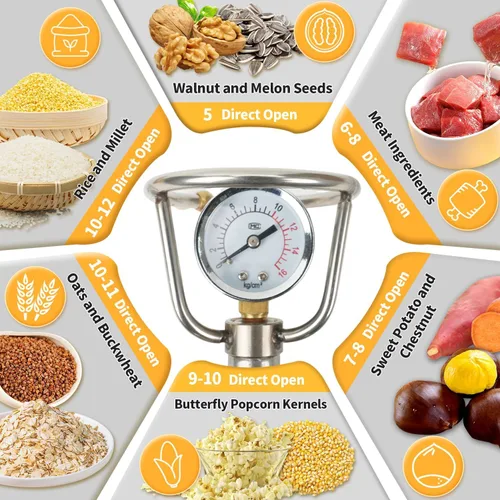 Vista 6 de 350ml Máquina de Palomitas de Maíz China, Máquina de Cañón de Palomitas de Maíz China, Máquina de Palomitas de Maíz de Alta Presión, Máquina