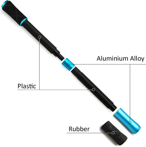 Vista 2 de Penspinning Bolígrafos Mods Spinning Mods Spin Light Stick para principiantes, negro y azul