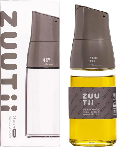 Vista 15 de Dispensador de Aceite de Oliva Zuutii, Envase de Aceite sin Goteo para Cocina. Dispensador de Vinagre, Botella de Vidrio para Cocina, 500ML, Crema