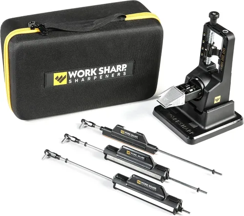 Vista 11 de Work Sharp Kit de afilador de cuchillos con ajuste de precisión, afila todos los cuchillos de bolsillo y de cocina con facilidad y control