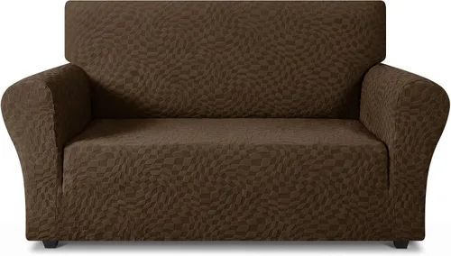 Vista 38 de ZNSAYOTX 1 Funda de silla Jacquard para sala de estar, funda de silla de alta elasticidad con brazos, antideslizante, apta para mascotas, funda