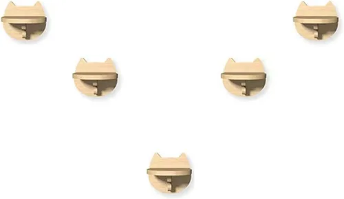 Vista 6 de SHENGOCASE Escalones para gatos montados en la pared de madera maciza de 6.7 x 7.5 pulgadas, muebles de pared para gatos, estantes y escaleras