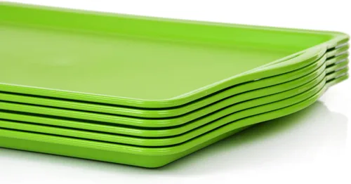Vista 6 de Mintra Home Bandeja de servir duradera (1 unidad, verde) – Plato con asa de 14 pulgadas 'verde