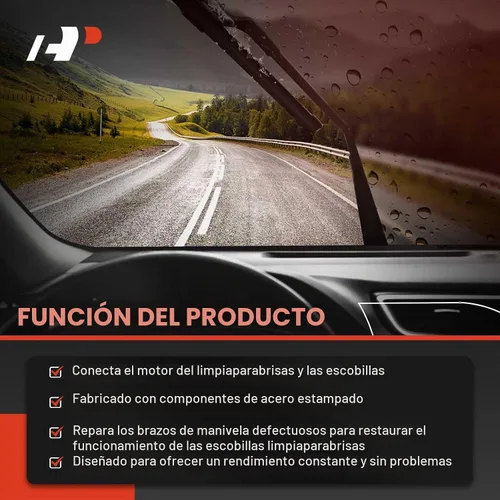 Vista 5 de A-Premium Conjunto de varillaje de transmisión del limpiaparabrisas delantero compatible con vehículos Volkswagen - Jetta 2005/2007-2014, Golf