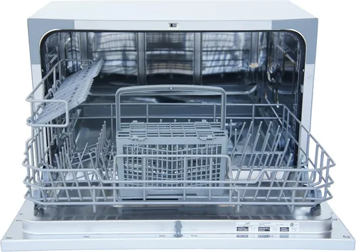 Vista 7 de SPT SD-2225DW Lavavajillas de encimera con arranque retardado y LED, blanco, blanco