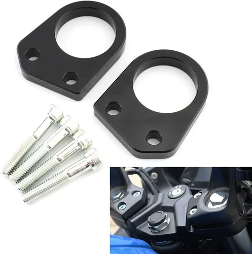 Vista 6 de FSFY - Abrazadera de montaje para manillar elevador para Suzuki GIXXER 250 SF, 0.394 in