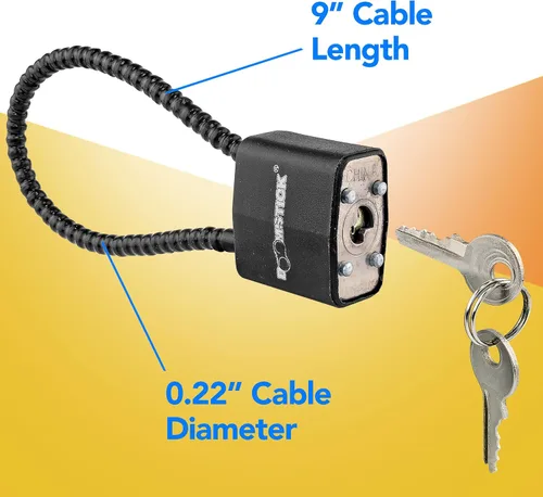 Vista 5 de BOOMSTICK Bloqueo de pistola de cable, cable de acero de seguridad para rifle de escopeta de disparo