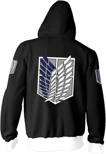 Vista 2 de Attack on Titan Unisex Collage Pullover Hoodie Sweatshirt Cosplay Costume