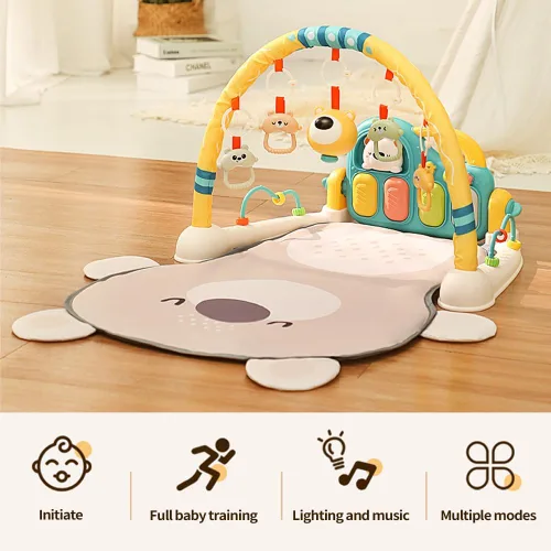 Vista 2 de Caterbee Alfombrilla de gimnasio con música y luz (oso)