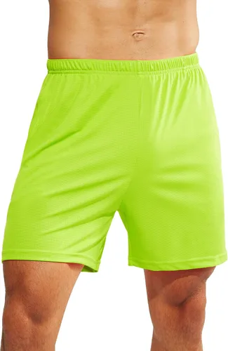Vista 4 de MIER Pantalones cortos deportivos para hombre, para correr, gimnasio, entrenamiento, 5 pulgadas, de secado rápido, pantalones cortos ligeros