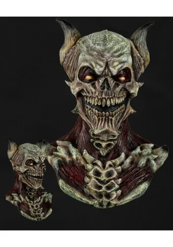 Vista 7 de Máscara de Disfraz Adulta Deathkeeper Multicolor