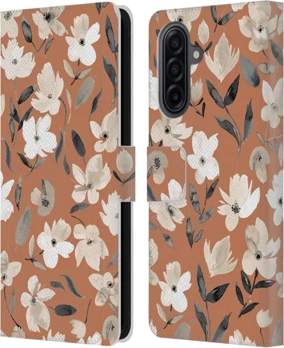 Vista 200 de Head Case Designs Officially Licensed Ninola Ditsy Flowers Yellow Nature Bold Leather Wallet Case Compatible with Samsung Galaxy A07 4G