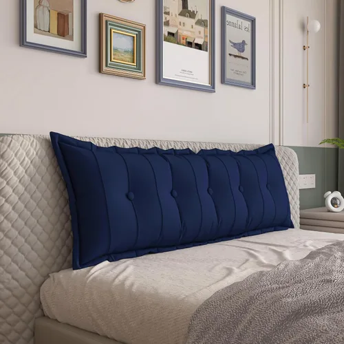 Vista 12 de VERCART Almohada grande para cabecero, almohada de sofá cama, almohada de lectura, almohada de cabecera de cama, almohada de apoyo