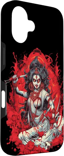 Vista 3 de iPhone 16 Kali Goddess of Death, Time and Doomsday Hindu God Occult Case