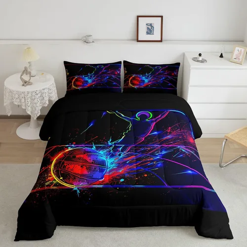 Vista 12 de Erosebridal - Juego de edredón Samurai, juego de ropa de cama al atardecer, edredón japonés de samurái cálido y suave, decoración de dormitorio