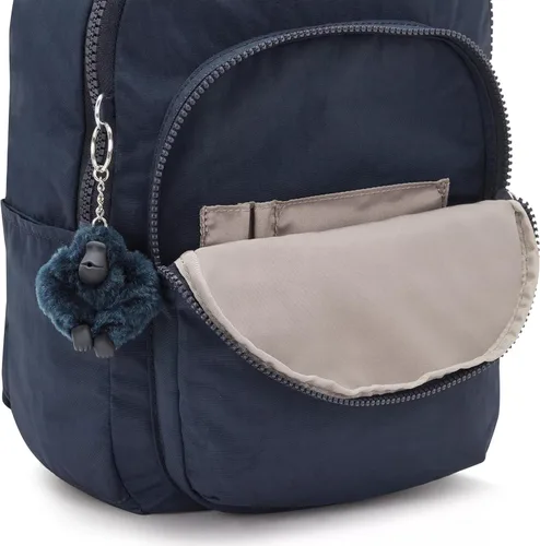 Vista 20 de Kipling Mochila pequeña Seoul para mujer, duradera, correas acolchadas para el hombro con funda para tableta, bolsa, Firma Emb, Mochila para tableta