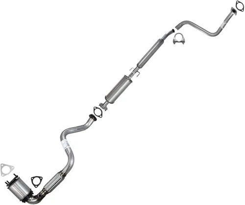 Vista 17 de Northeastern Exhaust Kit de sistema de escape de tubo delantero, resonador y silenciador de acero inoxidable compatible con Chevrolet Aveo5