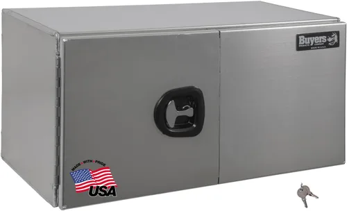 Vista 10 de Buyers Products 1705295 - Caja de herramientas para debajo de la carrocería con puertas de granero, 18 x 18 x 18 pulgadas, fabricada en Estados