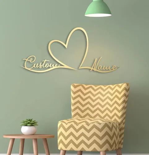 Vista 10 de Mariposa y corazones, arte de pared de metal personalizado, decoración moderna del hogar, decoración de pared de metal, regalo de inauguración