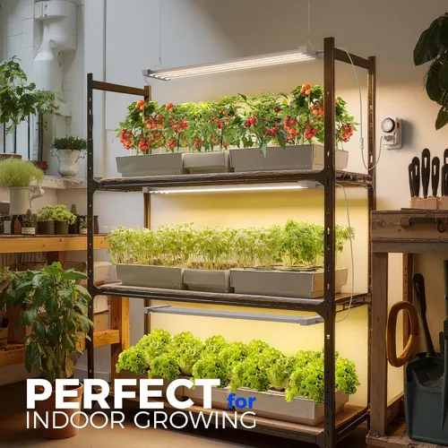 Vista 9 de Barrina TX-L63 - Luces de cultivo de 3 pies para plantas de interior, 252 W (4 x 63 W), 4 paneles LED de cobertura más amplia, espectro completo