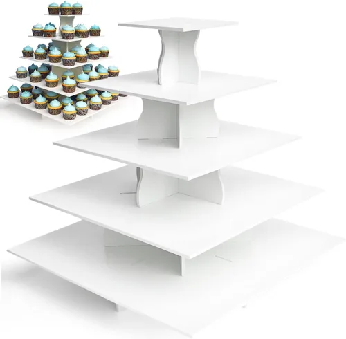 Vista 10 de Molde redondo para torre de cupcakes The Smart Baker, Blanco