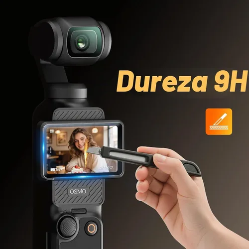 Vista 5 de AMAZEAR Protector de pantalla de lente para DJI Osmo Pocket 4/3/Xtra Muse (paquete de 6), Pocket4 Accesorios Protector de pantalla de vidrio