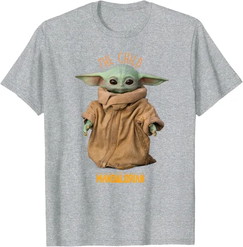 Vista 39 de Star Wars The Mandalorian Grogu The Child Photo Pose - Camiseta linda Negro